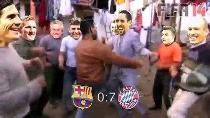 7-0 FC Bayern Munich vs FC Barcelona semi-final 1 may 2013 trance dance funny