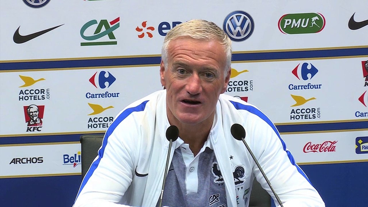 Qualifs CM 2018 - Bleus:  conférence de presse de Didier Deschamps