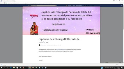 tutorial como ver nuestros video en facebooks juego del pecado