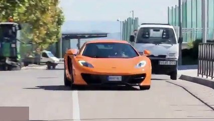 Cristiano Ronaldo leaving training today in his McLaren