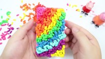 Play Doh ICE CREAM! - MAKE Rainbow Cream playdoh with Peppa pig Kisd toys 2016