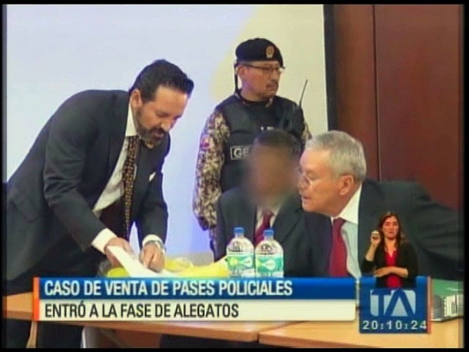 Caso de venta de pases policiales entro a la fase de alegatos