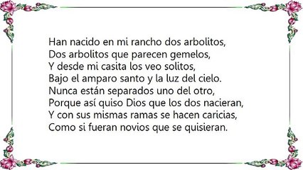 Linda Ronstadt - Dos Arbolitos Two Little Trees Lyrics