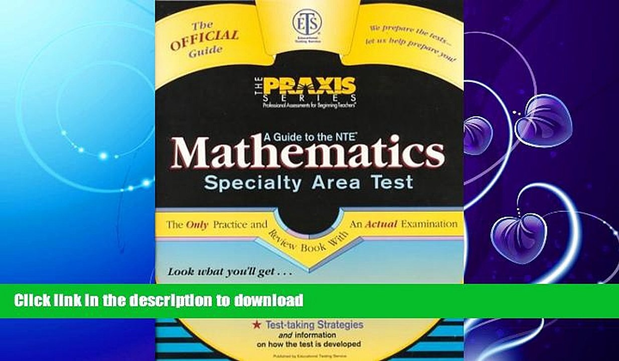 READ  Guide to the Mathmatics Specialty Area Test (Guide to the Mathematics Specialty Area Test)