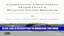 New Book Conducting a Successful Major Gifts and Planned Giving Program: A Comprehensive Guide and