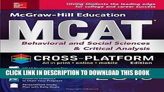 [PDF] McGraw-Hill Education MCAT Behavioral and Social Sciences Critical Analysis 2016
