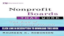 New Book Nonprofit Boards That Work: The End of One-Size-Fits-All Governance