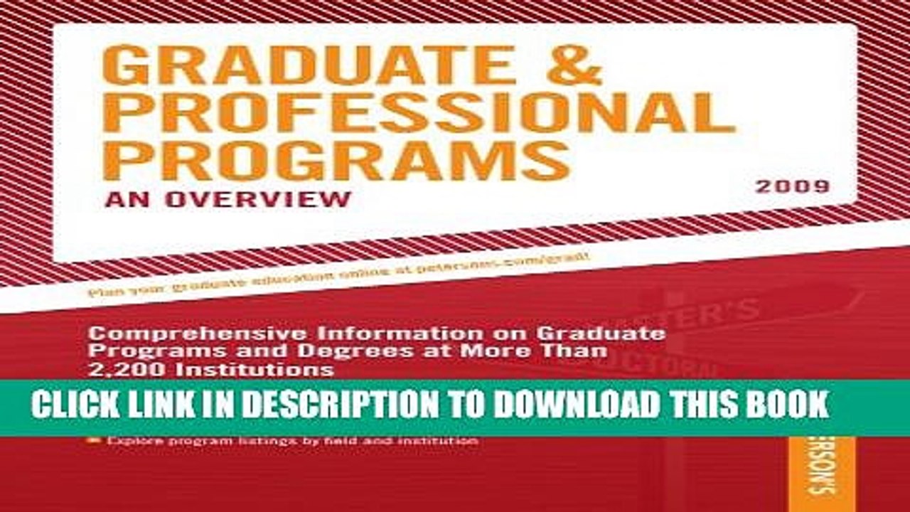 [PDF] Grad Guides Book 1:  Grad/Prof Progs Overvw 2009 (Peterson s Graduate   Professional
