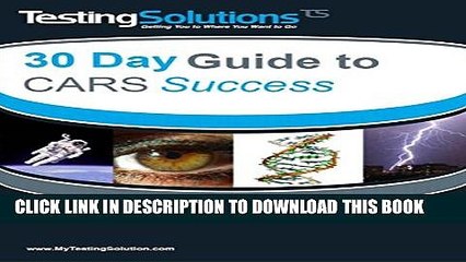 [PDF] Testing Solutions  30 Day Guide to MCAT CARS Success | Critical Analysis and Reasoning