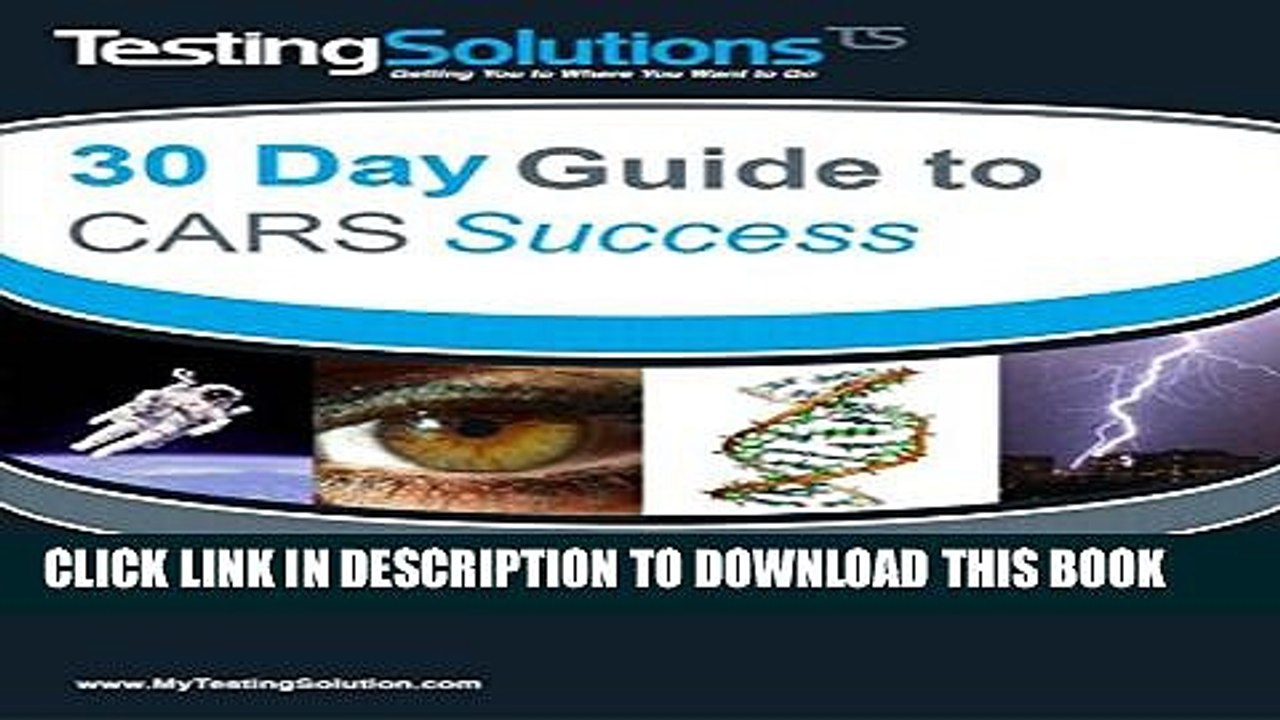 [PDF] Testing Solutions  30 Day Guide to MCAT CARS Success | Critical Analysis and Reasoning