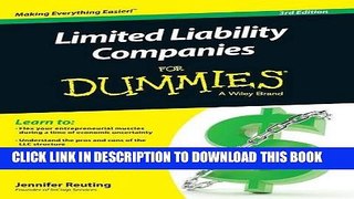[PDF] Limited Liability Companies For Dummies Full Colection