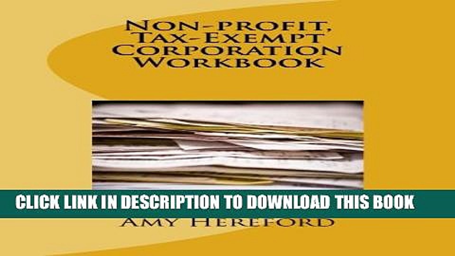 ⁣Collection Book Non-profit, Tax-Exempt Corporation Workbook