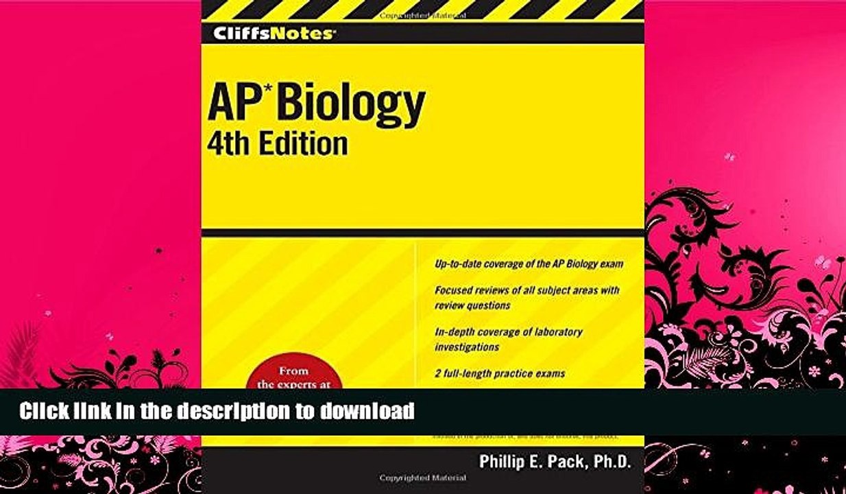 READ  CliffsNotes AP Biology, Fourth Edition (Cliffs Ap Biology) FULL ONLINE