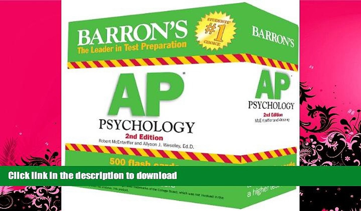 READ BOOK  Barron s AP Psychology Flash Cards, 2nd Edition FULL ONLINE