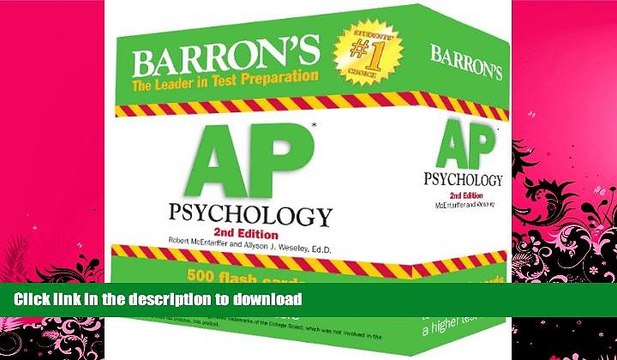 READ BOOK Barron s AP Psychology Flash Cards, 2nd Edition FULL ONLINE