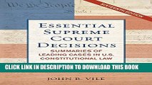 [PDF] Essential Supreme Court Decisions: Summaries of Leading Cases in U.S. Constitutional Law