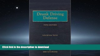 READ THE NEW BOOK Drunk Driving Defense FREE BOOK ONLINE