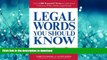READ PDF Legal Words You Should Know: Over 1,000 Essential Terms to Understand Contracts, Wills,