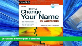 READ ONLINE How to Change Your Name in California READ PDF BOOKS ONLINE