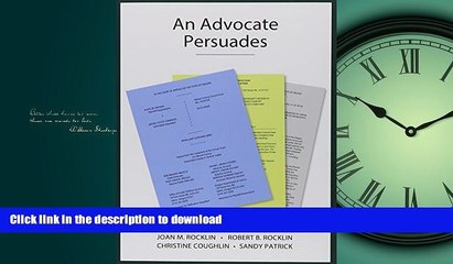 READ THE NEW BOOK An Advocate Persuades READ EBOOK