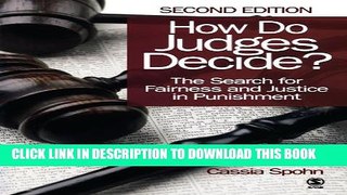 [PDF] How Do Judges Decide?: The Search for Fairness and Justice in Punishment [Online Books]