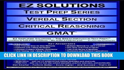 [PDF] EZ: TPS: Verbal Section: Critical Reasoning: GMAT Popular Colection