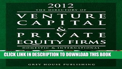 [PDF] The Directory of Venture Capital   Private Equity Firms 2012 (Directory of Venture Capital