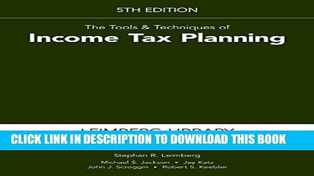[PDF] The Tools Techniques of Income Tax Planning, 5th Edition Full Online