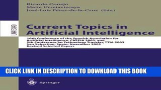 [PDF] Current Topics in Artificial Intelligence: 10th Conference of the Spanish Association for