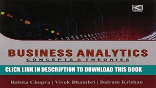 [PDF] Business Analytics: Concepts   Theories Full Online