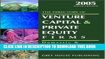 New Book The Directory Of Venture Capital   Private Equity Firms 2005: Domestic   International