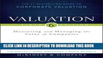 New Book Valuation: Measuring and Managing the Value of Companies (Wiley Finance)
