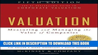 Collection Book Valuation: Measuring and Managing the Value of Companies, 5th Edition