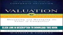 Collection Book Valuation   DCF Model Download: Measuring and Managing the Value of Companies