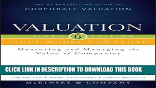 Collection Book Valuation + DCF Model Download: Measuring and Managing the Value of Companies
