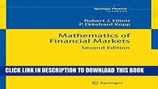 New Book Mathematics of Financial Markets (Springer Finance)