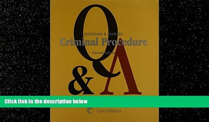 FAVORITE BOOK  Questions and Answers: Criminal Procedure (Questions   Answers)