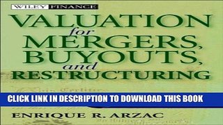 New Book Valuation for Mergers, Buyouts, and Restructuring (Wiley Finance)