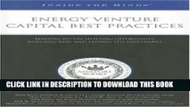 [PDF] Inside the Minds: Energy Venture Capital Best Practices: Leading VCs on Spotting