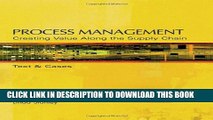New Book Process Management: Creating Value Along the Supply Chain (with CD-ROM and InfoTrac)