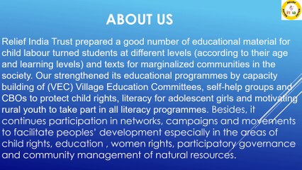 Relief india trust (development)