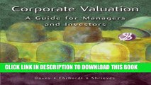 Collection Book Corporate Valuation: A Guide for Managers and Investors (Book Only)