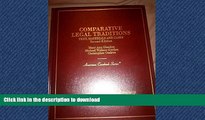 PDF ONLINE Comparative Legal Traditions: Text, Materials, and Cases on the Civil and Common Law