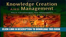 [PDF] Knowledge Creation and Management: New Challenges for Managers Popular Online