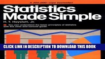 Collection Book Statistics Made Simple (Made Simple Books (Doubleday))