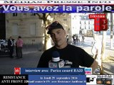 Télévision-Bordeaux-Média-France  Résistance Antifront 33 contre  la manifestation du FN