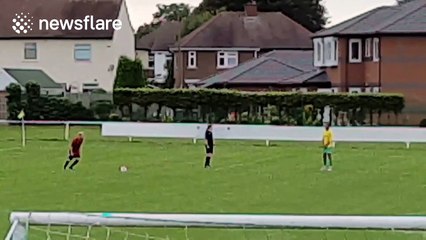 Amateur footballer scores calamitous own goal