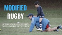 Moving story of modified rugby: Helping children with learning difficulties