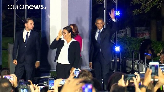 Obama e Leonardo DiCaprio juntos contra alterações climáticas