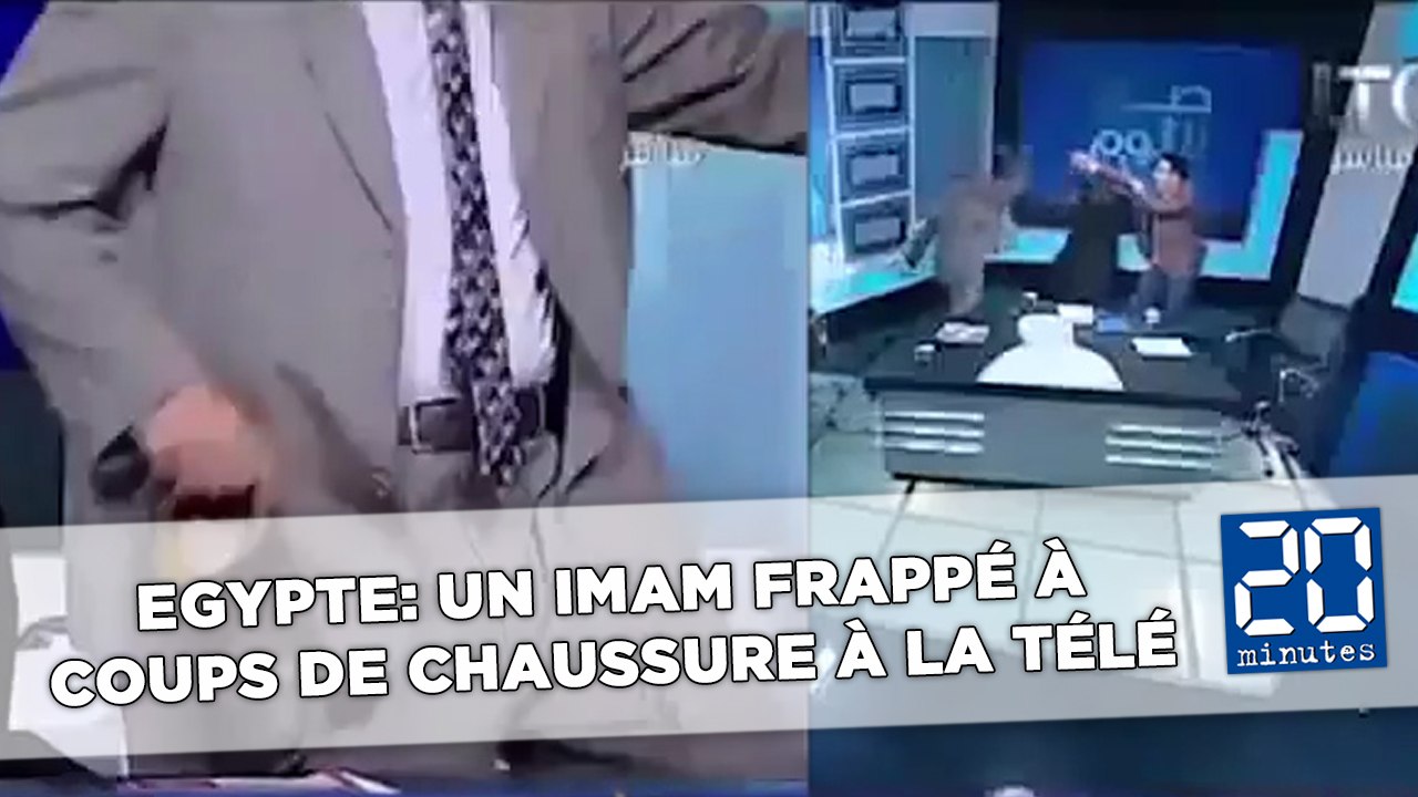Un imam frappé à coups de chaussure sur la télévision égyptienne